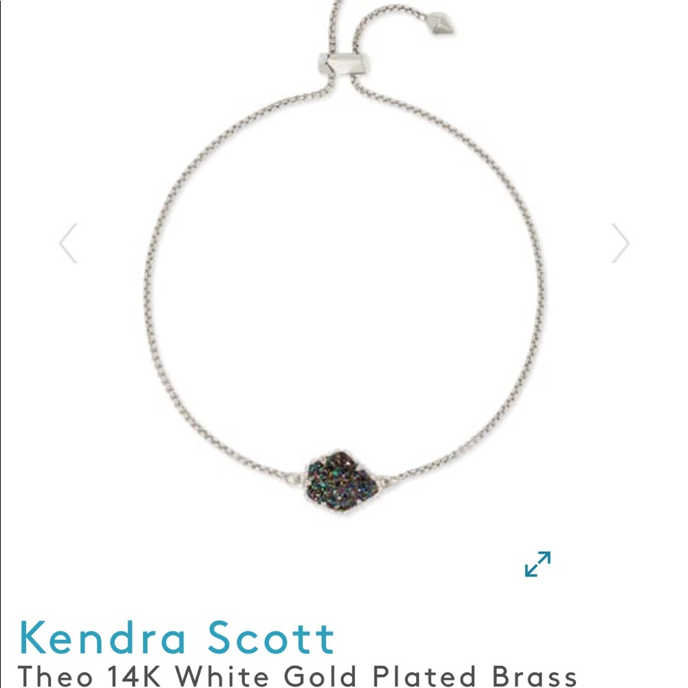 Kendra Scott Theo 14k White Gold plated bracelet